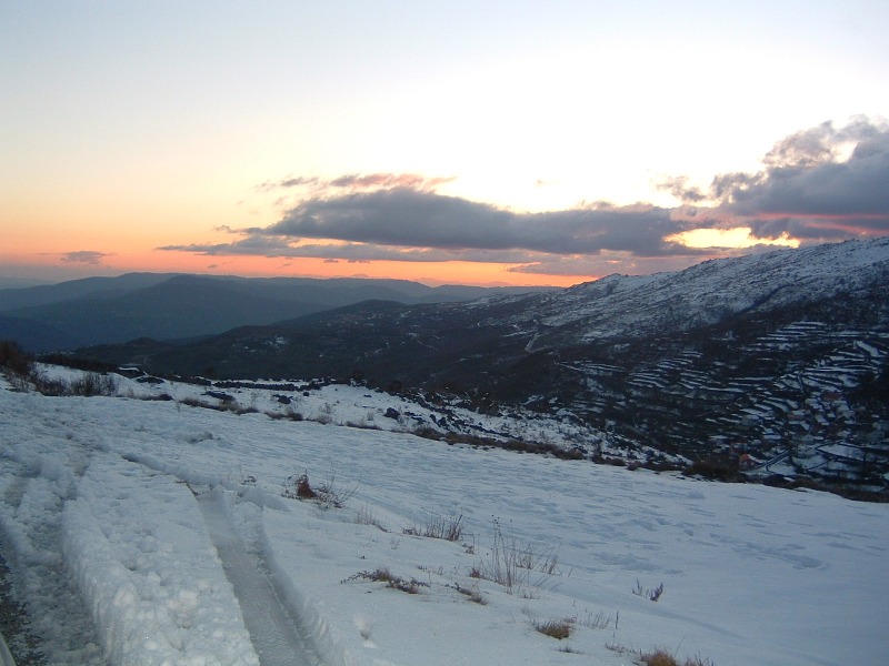 Neve na Serra do Montemuro
